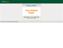 Tablet Screenshot of clinpage.com
